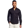 EIGHTX Solid Cotton Slim Fit Button Down Shirt - Imagen 7