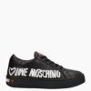 LOVE MOSCHINO LOGO SNEAKERS BLACK - Imagen 2