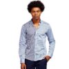EIGHT X DOUBLE STRIPED COTTON BUTTON DOWN SHIRT - Imagen 2