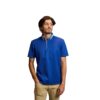 EIGHT X BLUE POLO SHIRT WITH ABSTRACT COLLAR