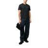 AMI PARIS LOGO EMBROIDERED T-SHIRT WHITE/ BLACK - Imagen 5