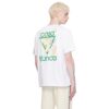 CASABLANCA LE JEU T-SHIRT WHITE/BLACK - Imagen 2
