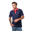 JAMESBARK CONTRAST POLO NAVY