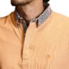 EIGHT X ORANGE POLO SHIRT WITH CHECKERED COLLAR - Imagen 2