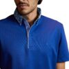 EIGHT X BLUE POLO SHIRT WITH ABSTRACT COLLAR - Imagen 2