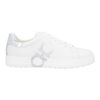 FERRAGAMO WHITE / SILVER SNEAKERS