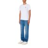 AMI PARIS LOGO EMBROIDERED T-SHIRT WHITE/ BLACK