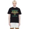 CASABLANCA PLAYFUL EAGLE T-SHIRT BLACK