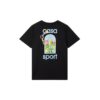 CASABLANCA LE JEU COLORE T-SHIRT WHITE/BLACK - Imagen 4