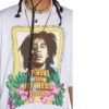 DSQUARED BOB MARLEY SKATER T-SHIRT WHITE / BLACK - Imagen 4