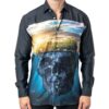 MACEOO SHIRT FIBONACCI SKULLISLAND BLACK