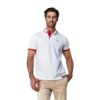 JAMESBARK POLO MEXICO WHITE RED STRIPE