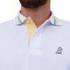 JAMESBARK POLO MEXICO WHITE BLUE STRIPE - Imagen 2
