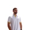 JAMESBARK POLO MEXICO WHITE BLUE STRIPE