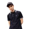 JAMESBARK POLO COLLAR STRIPED BLACK