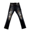 SALVATORE GALLIANO JEAN S FLARE BLACK RIPPED