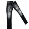 SALVATORE GALLIANO JEANS RIPPED  BLACK - Imagen 3