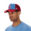 CULT OF INDIVIDUALITY CLEAN LOGO MESH BACK TRUCKER CURVED VISOR IN VINTAGE BLUE - Imagen 2