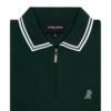 JAMES BARK STRIPED TRAVEL POLO SHIRT SCARAB