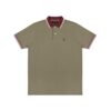 JAMES BARK CONTRAST NECK LINES DETAIL POLO SHIRT GREIGE - Imagen 3