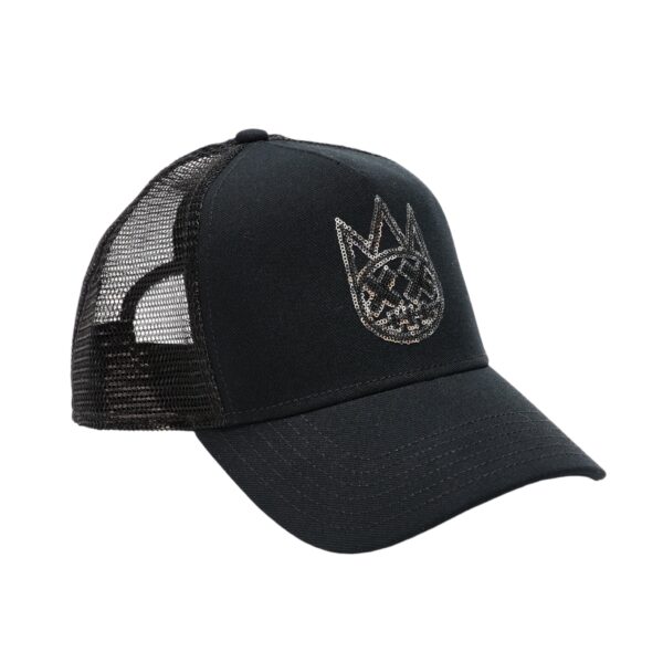 CULT OF INDIVIDUALITY SEQUINS TRUCKER HAT IN BLACK - Image 2