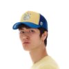 CULT OF INDIVIDUALITY CLEAN LOGO MESH BACK TRUCKER CURVED VISOR IN VINTAGE YELLOW - Imagen 3