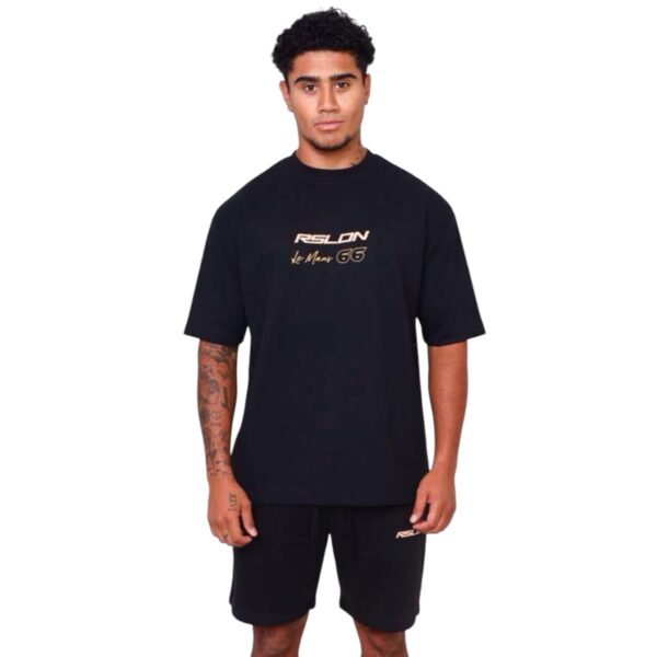 ROSE LONDON LE MANS RACE TSHIRT BLACK