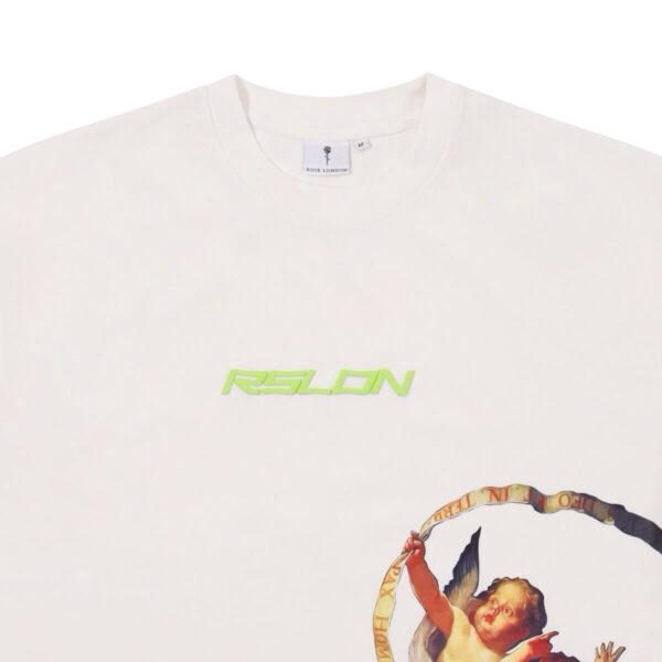 ROSE LONDON CHERUB TSHIRT OFF WHITE/BLACK - Image 3