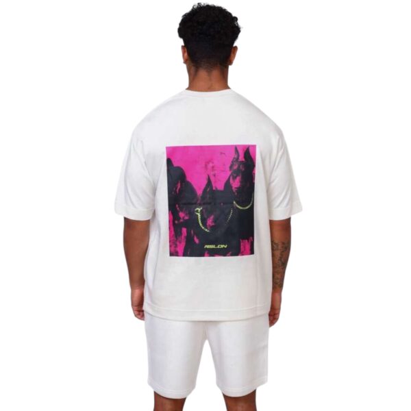 ROSE LONDON DOBERMAN TSHIRT OFF WHITE/BLACK - Image 3