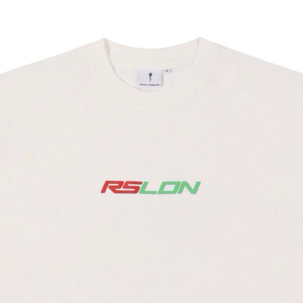 ROSE LONDON MUGELLA CIRCUIT TSHIRT OFF WHITE/BLACK - Image 2