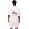 ROSE LONDON MUGELLA CIRCUIT TSHIRT OFF WHITE/BLACK - Imagen 3