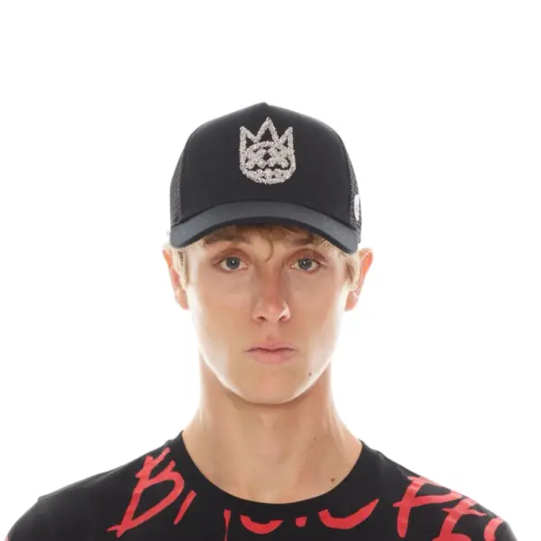 CULT INDIVIDUALITY CLEAN CRSYTAL LOGO MESH BACK TRUCKER CURVED VISO - Imagen 2