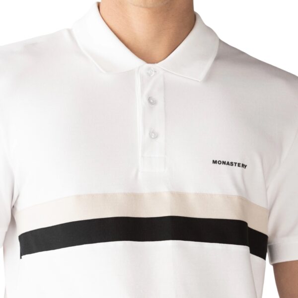 MONASTERY STRYGAN POLO MEN WHITE - Imagen 2