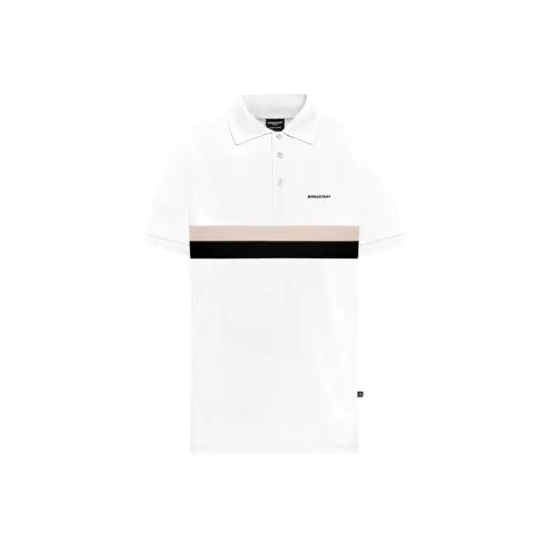 MONASTERY STRYGAN POLO MEN WHITE - Imagen 3