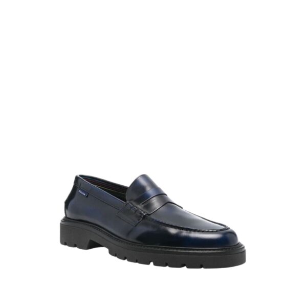 PAUL SMITH DARK NAVY LEATHER BOLZANO LOAFERS SHOES - Image 2