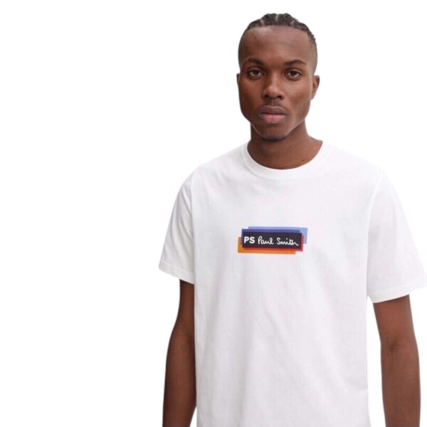 PAUL SMITH PS TSHIRT WHITE/BLACK/NAVY