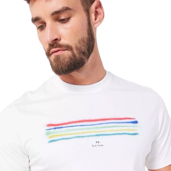 PAUL SMITH SS TSHIRT WHITE/BLACK - Image 3