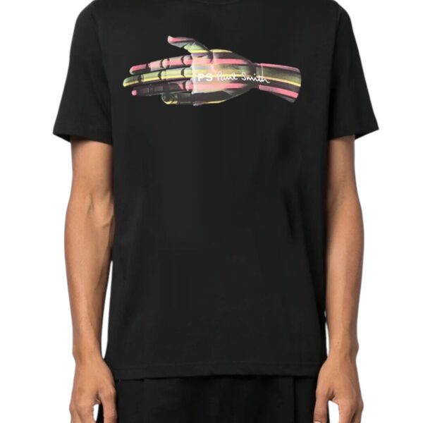 PAUL SMITH HAND TSHIRT WHITE/BLACK - Image 3