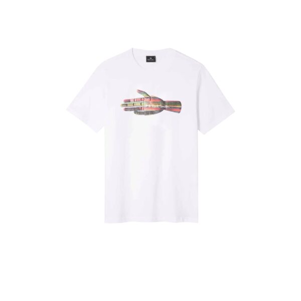 PAUL SMITH HAND TSHIRT WHITE/BLACK - Image 2