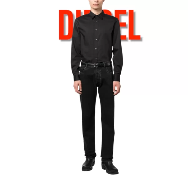 DIESEL D COLLAR SLIM FIT WHITE / BLACK - Imagen 2