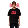 DIESEL BIG D TSHIRT BLACK / WHITE - Imagen 2