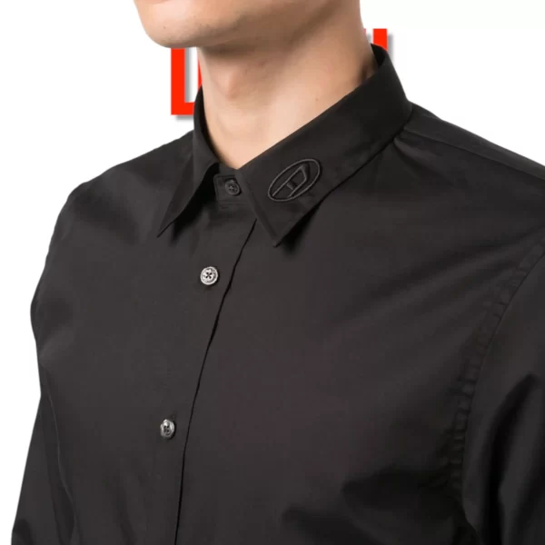 DIESEL D COLLAR SLIM FIT WHITE / BLACK