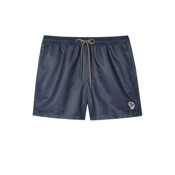 PAUL SMITH ZEBRA LOGO SWIM SHORTS NAVY/BLACK - Imagen 5