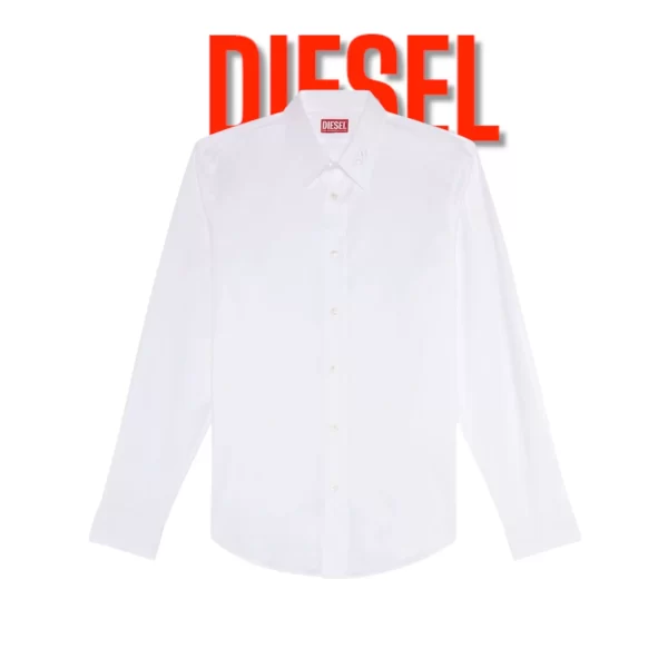 DIESEL D COLLAR SLIM FIT WHITE / BLACK - Imagen 5