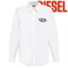 DIESEL D OVAL BOXIT FIT SHIRTS WHITE / BLACK - Imagen 4
