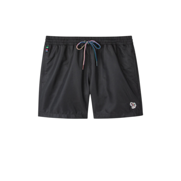 PAUL SMITH ZEBRA LOGO SWIM SHORTS NAVY/BLACK