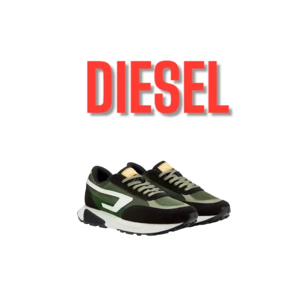DIESEL S-TYCHE SNEAKERS  OLIVE / BLACK / WHITE / GREEN - Imagen 7