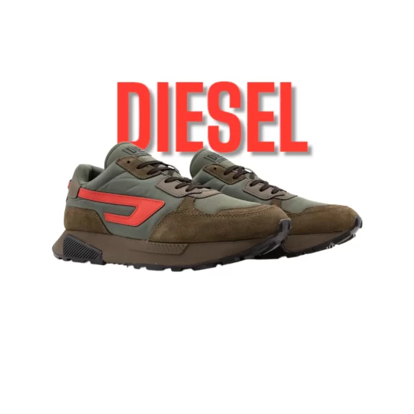 DIESEL S-TYCHE SNEAKERS  OLIVE / BLACK / WHITE / GREEN - Imagen 3