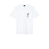 PAUL SMITH WHITE CYCLIST SILHOUETTE PRINT TSHIRT