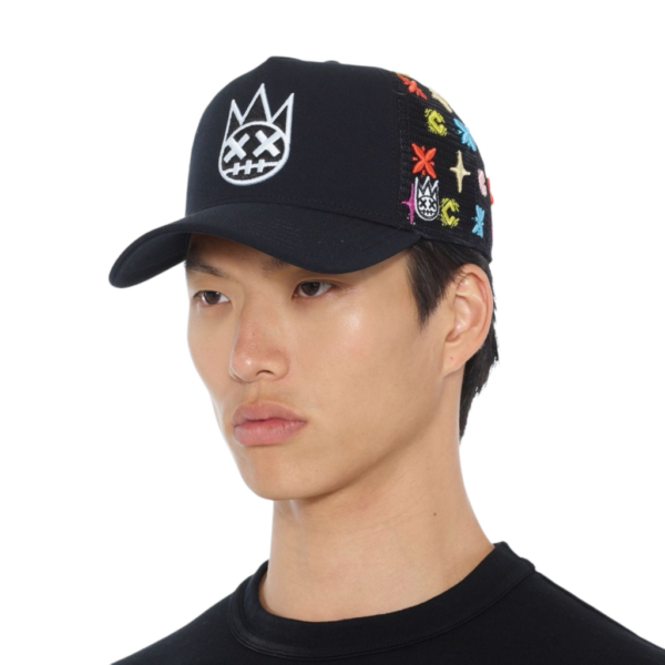 Cult's Cult Logo Pattern Hat in Black / White Pattern - Imagen 3